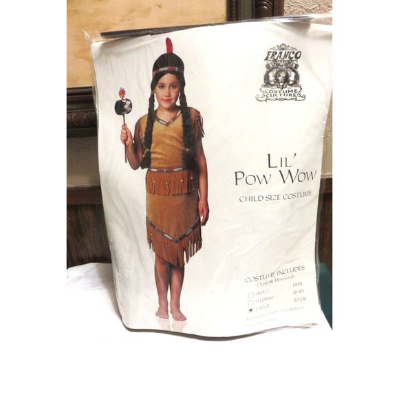 LIL' POW WOW CHILD COSTUME COSPLAY HALLOWEEN  LARGE FRANCO - Picture 1 of 3